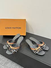 Okify Louis Vuitton Leopard Low/High Heel Sandals - 5