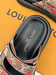 Okify Louis Vuitton Brown Cherry Sandals  - 5