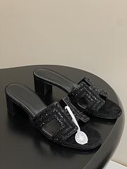 Okify Hermes Oran Diamond Sandals 5cm  - 5