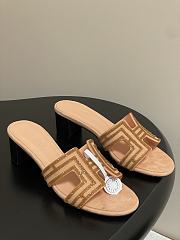 Okify Hermes Oran Diamond Sandals 5cm  - 4