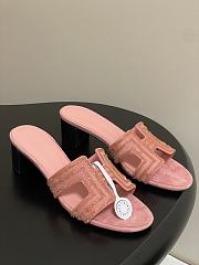 Okify Hermes Oran Diamond Sandals 5cm  - 2