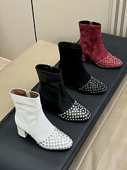 Okify Alaia Diamond Ankle Boots  - 1