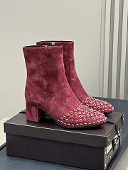 Okify Alaia Diamond Ankle Boots  - 5