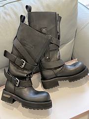 Okify Balenciaga Black High Boots  - 1