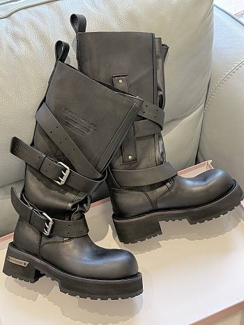 Okify Balenciaga Black High Boots 