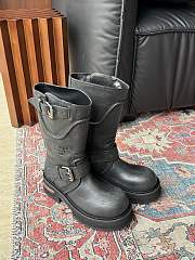 Okify Balenciga Venom Black/Brown Boots - 4