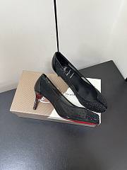 Okify Christian Louboutin x Maison Margiela Black Mesh High Heels 6.5cm - 1