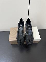 Okify Christian Louboutin x Maison Margiela Black Mesh High Heels 6.5cm - 4