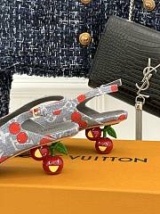 Okify Louis Vuitton Monogram Cherry Slingback In Denim Gray  - 4