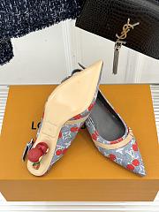 Okify Louis Vuitton Monogram Cherry Slingback In Denim Gray  - 3