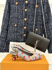 Okify Louis Vuitton Monogram Cherry Slingback In Denim Gray  - 1