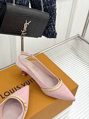 Okify Louis Vuitton Cherry Slingback In Denim Pink  - 6