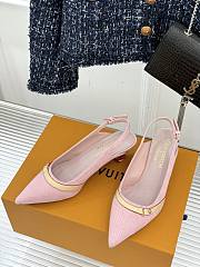 Okify Louis Vuitton Cherry Slingback In Denim Pink  - 4