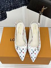 Okify Louis Vuitton x TM Cherry Slingback In Black/White - 3