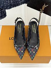 Okify Louis Vuitton x TM Cherry Slingback In Black/White - 2