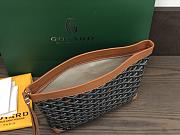 Okify Goyard Conti Pouch Bag In Black And Tan 24x6.5x22cm - 5