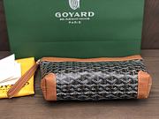 Okify Goyard Conti Pouch Bag In Black And Tan 24x6.5x22cm - 2