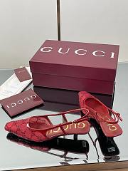 Okify Gucci Red Slingback 3.5cm  - 5