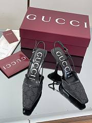 Okify Gucci Black Slingback 7.5cm  - 4