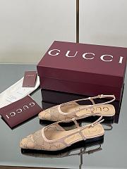 Okify Gucci Beige Slingback 1cm - 1