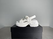 Okify CC White Thick Sole Sandals  - 1