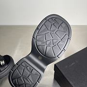 Okify CC Black Thick Sole Sandals  - 2