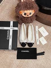 Okify CC Ballet Shoes In Black/White  - 5
