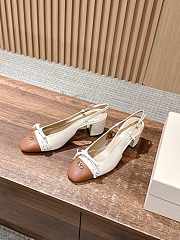 Okify Valentino Beige And Brown Ballet Shoes  - 3