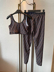 Okify Fendi Set Sporty Clothes For Women - 2