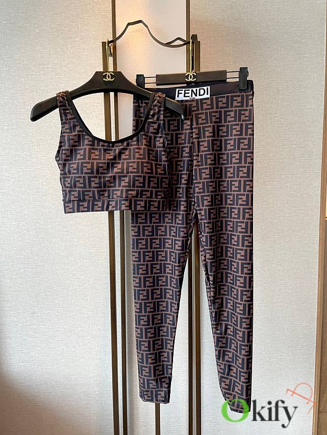 Okify Fendi Set Sporty Clothes For Women - 1