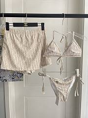 Okify Dior 3 Piece Bikini In Beige - 1