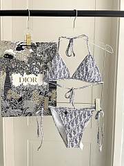Okify Dior 3 Piece Bikini In Blue - 5