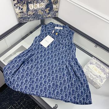 Okify Dior Blue Dress For Kids