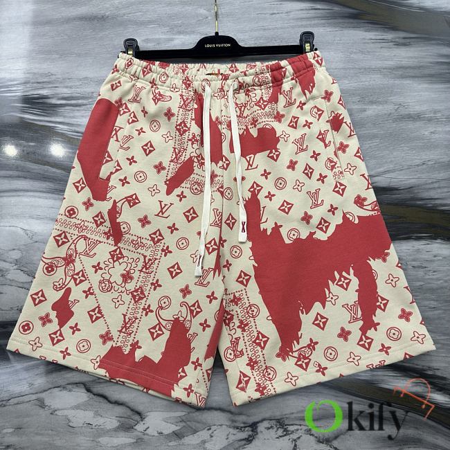 Okify Louis Vuitton Red Shorts 24335 - 1
