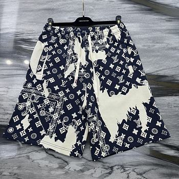 Okify Louis Vuitton Dark Blue Shorts 