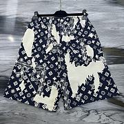 Okify Louis Vuitton Dark Blue Shorts  - 5