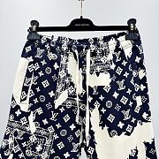 Okify Louis Vuitton Dark Blue Shorts  - 4