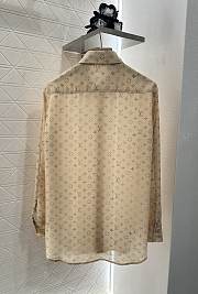 Okify Louis Vuitton Set Of Beige Shirt And Long Skirt - 5