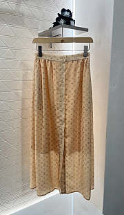 Okify Louis Vuitton Set Of Beige Shirt And Long Skirt - 4