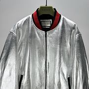 Okify Gucci Silver Bomber Jacket - 4