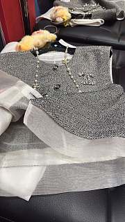 Okify CC Tweed Vest Top In Gray  - 4