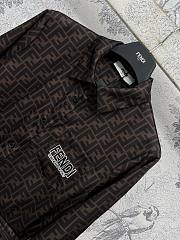 Okify Fendi Brown Shirt Dress  - 6