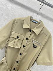 Okify Prada Belt Shirt Jacket - 2