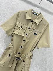 Okify Prada Belt Shirt Jacket - 6
