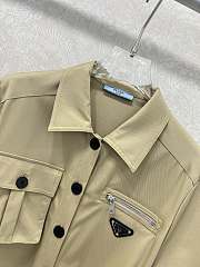 Okify Prada Belt Shirt Jacket - 4
