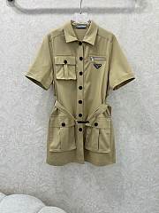 Okify Prada Belt Shirt Jacket - 1