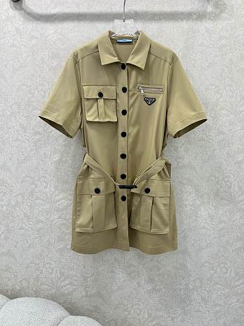 Okify Prada Belt Shirt Jacket
