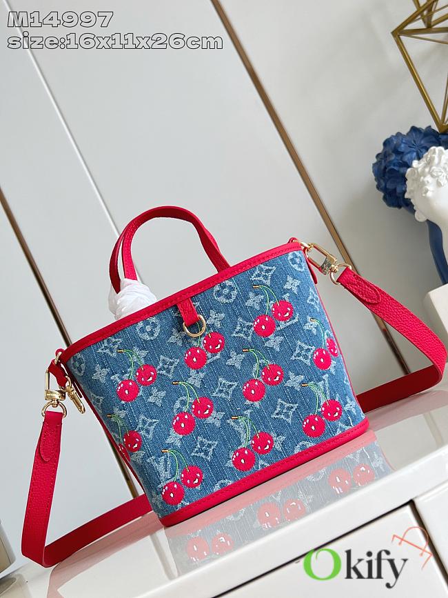 Okify Louis Vuitton x TM Cherry Neverfull Inside Out BB M14997 16x11x26cm  - 1