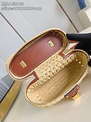 Okify Louis Vuitton Vanity Chain Raffia Pouch M14303 6x11x19cm - 4