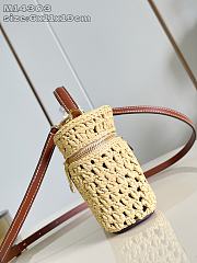 Okify Louis Vuitton Vanity Chain Raffia Pouch M14303 6x11x19cm - 5